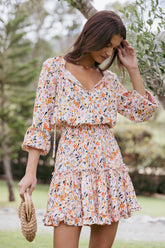 Kealan Dress - Pink Ditsy floral