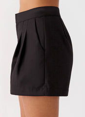 Siena Style Tailored Shorts - Black