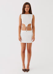 Ryann Cut Out Mini Dress - White