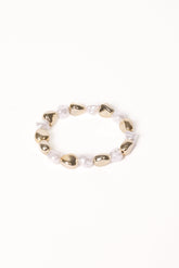 Phoenix Bracelet - Gold/Pearl