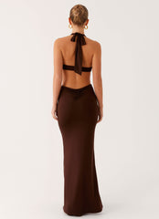 Shawnie Maxi Dress - Chocolate