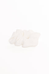 Theodora Scrunchie - White