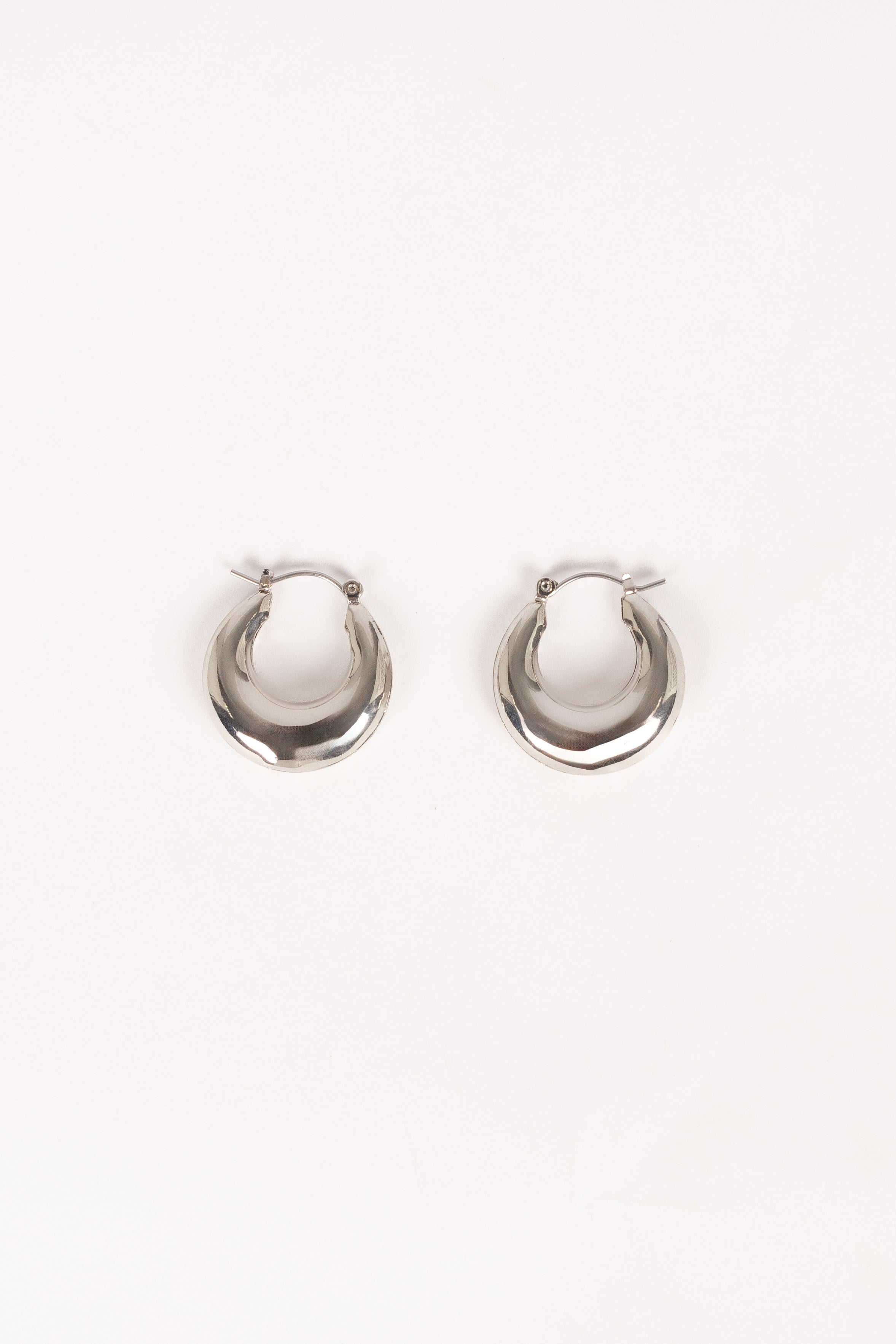 James Hoop Earrings - Silver