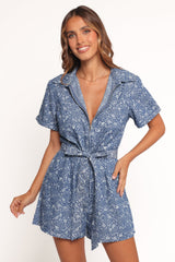 Adela Romper - Chambray
