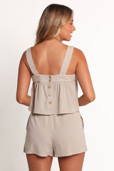 Alandra Short Set - Oatmeal