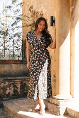 Amarlee Maxi Dress - Black Floral