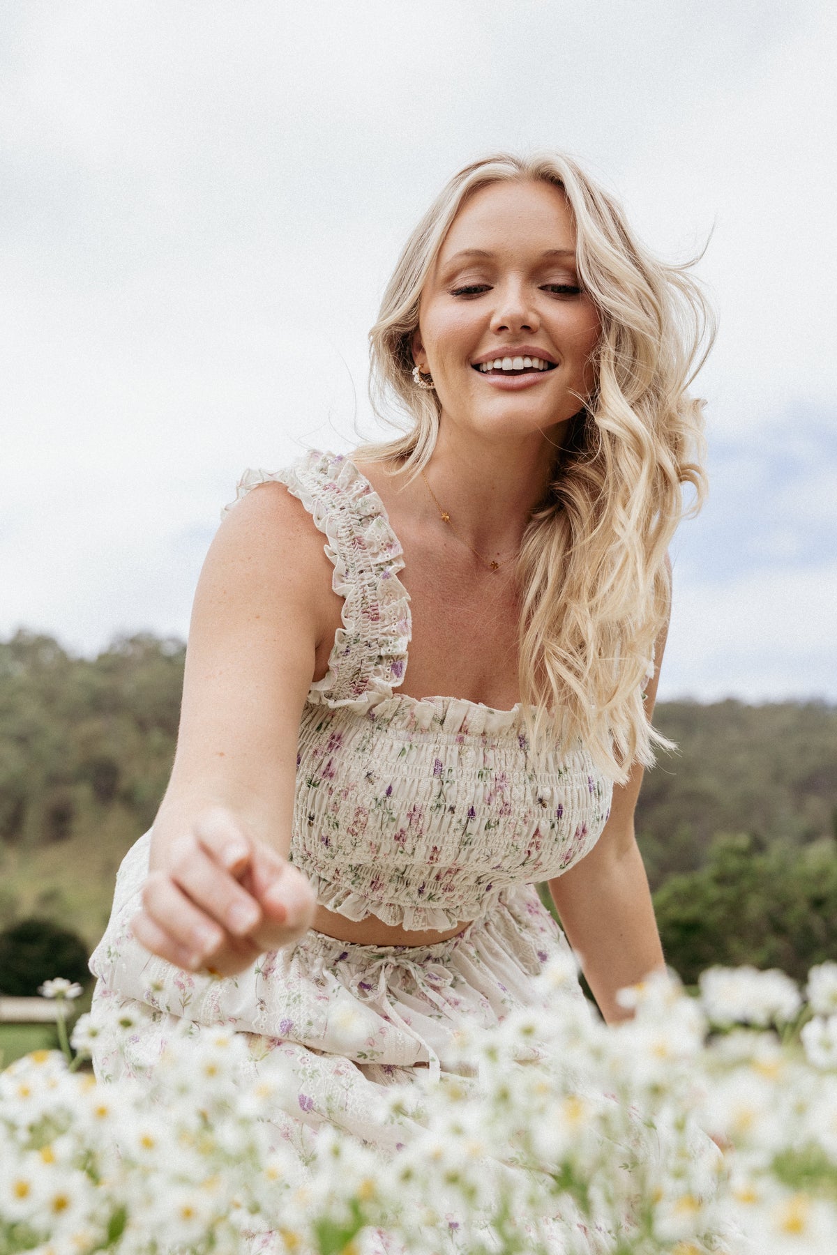 Amberlyn Sleeveless Top - Pink Floral