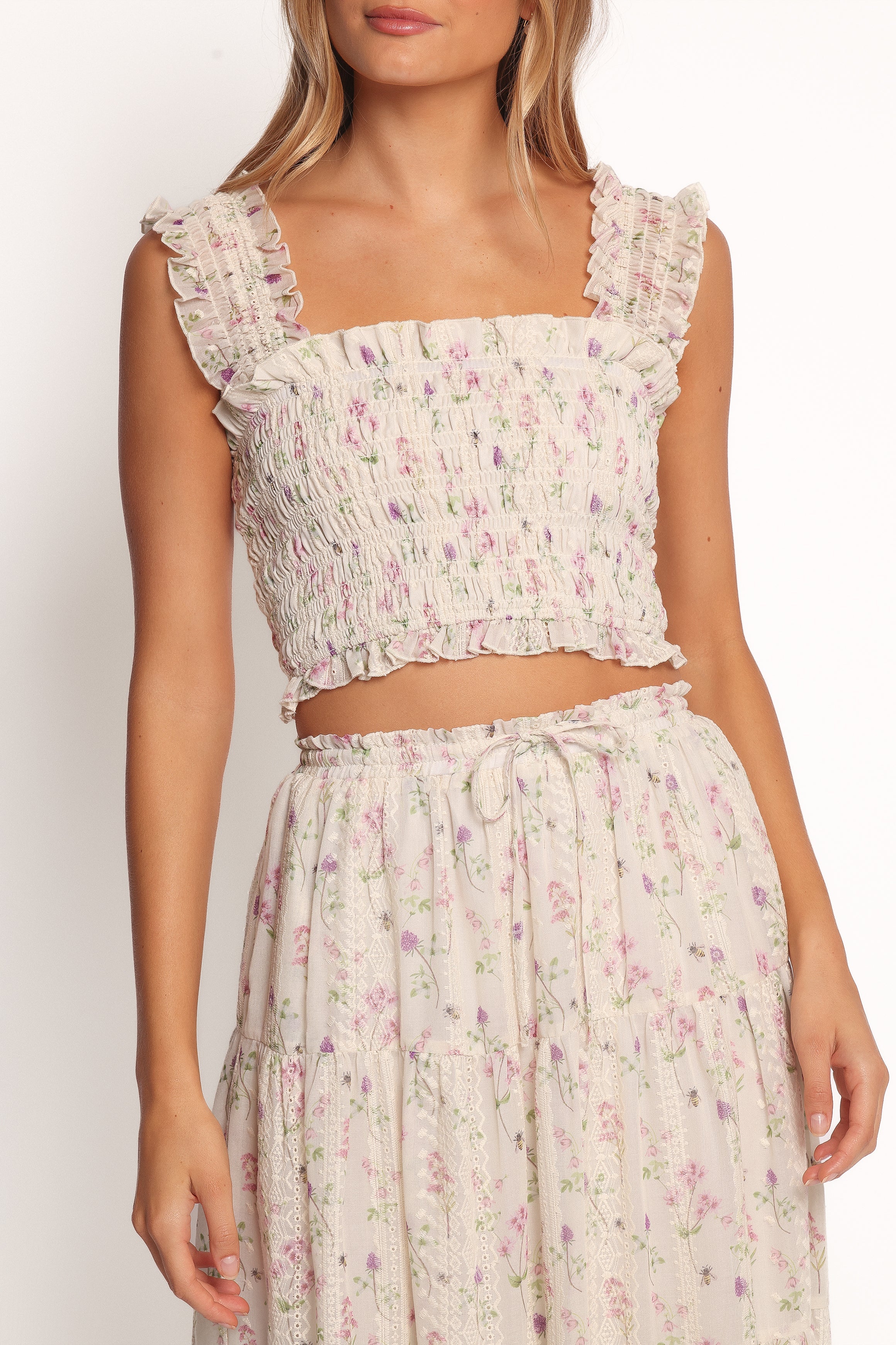 Amberlyn Sleeveless Top - Pink Floral