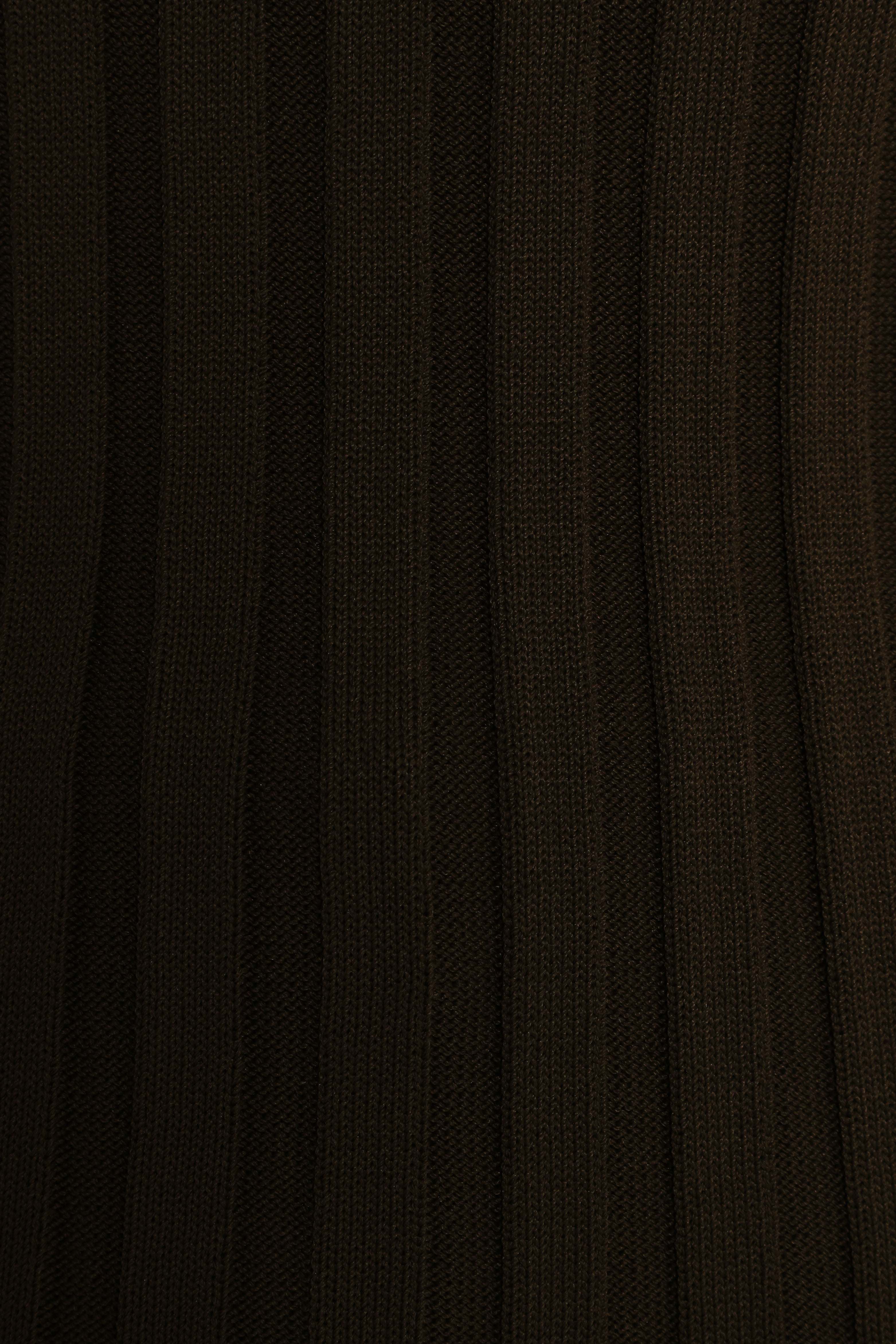 Aneesa Wide Rib Knit Top - Dark Olive