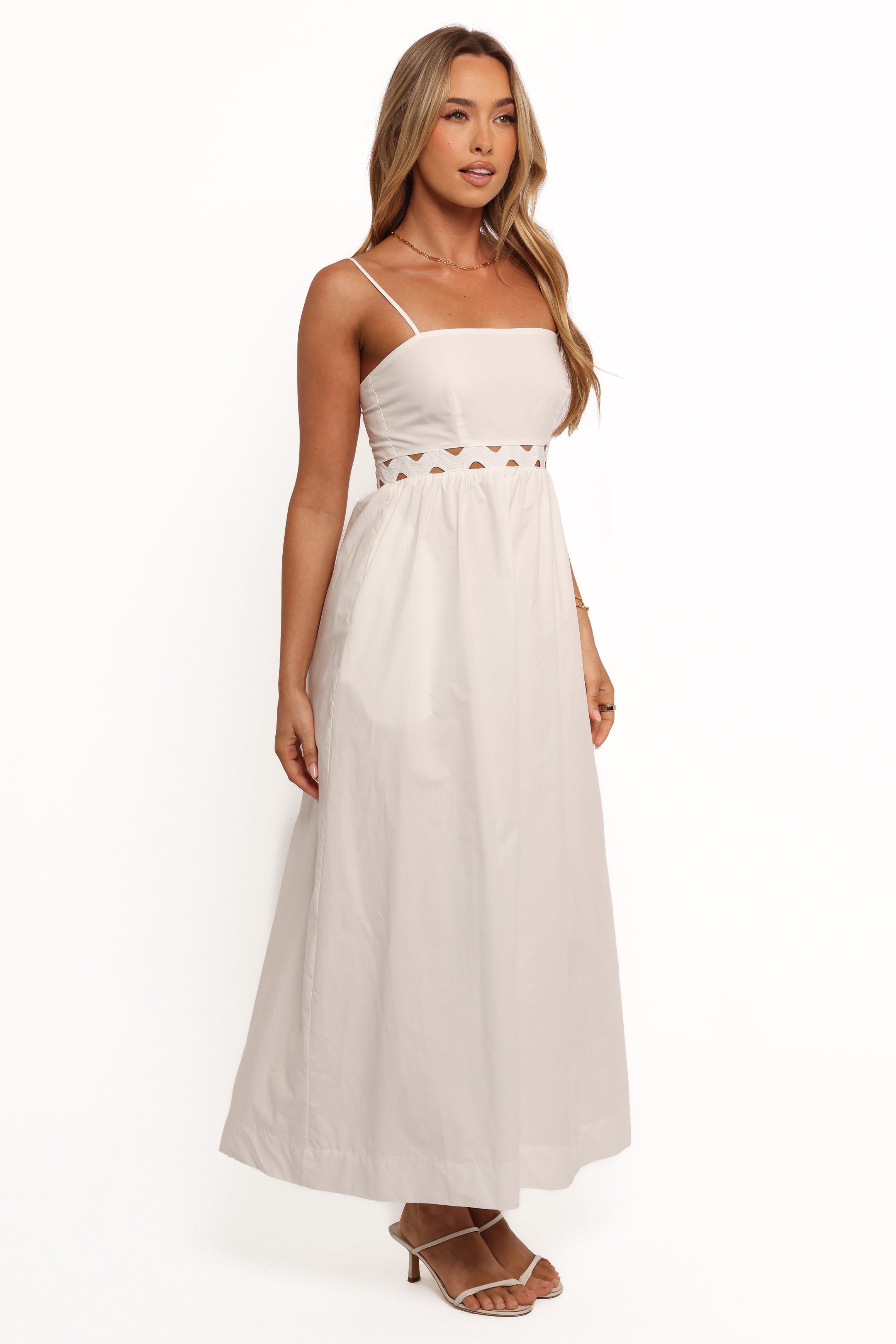 Angelus Midi Dress - White