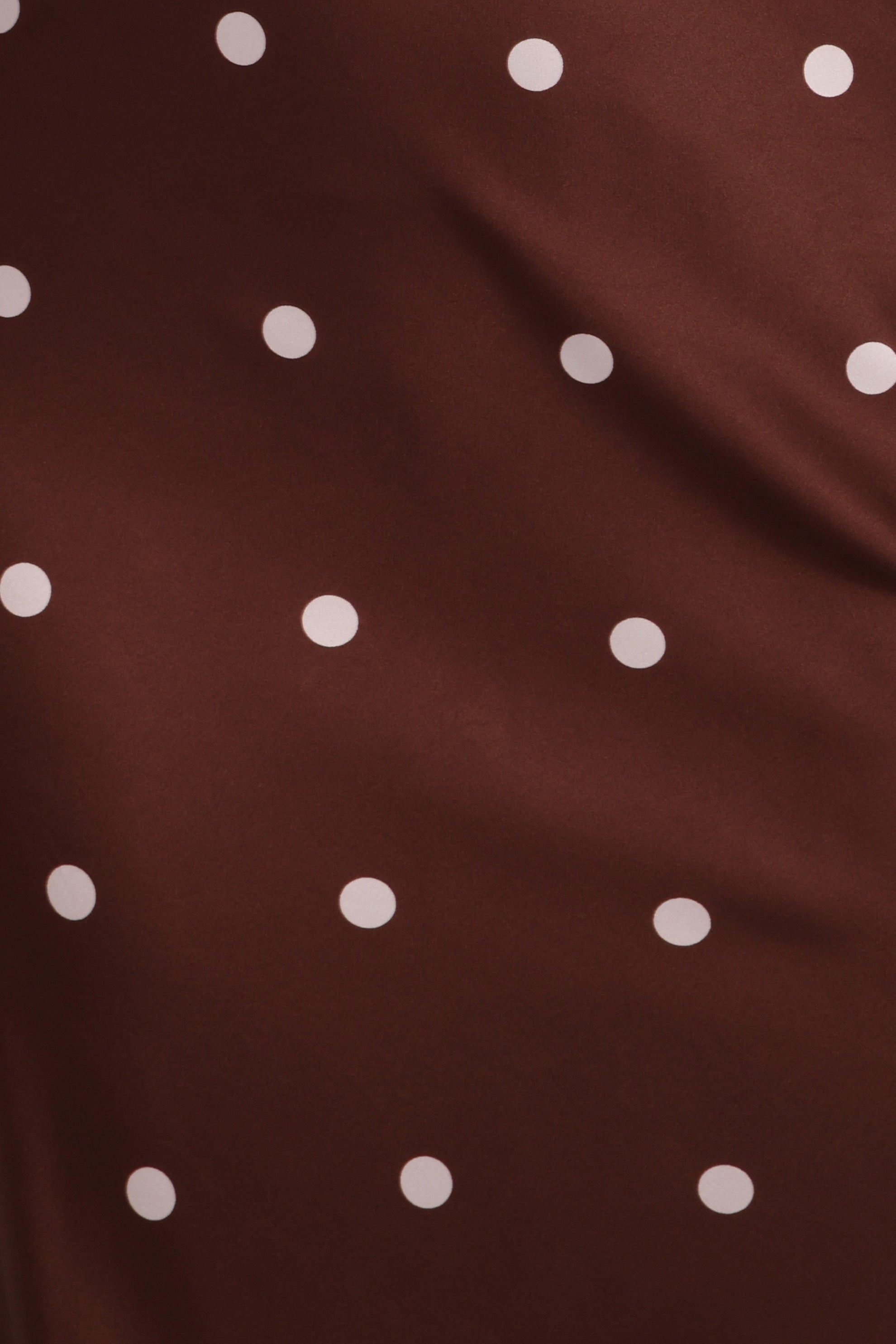 Anika Maxi Dress - Brown Polka Dot