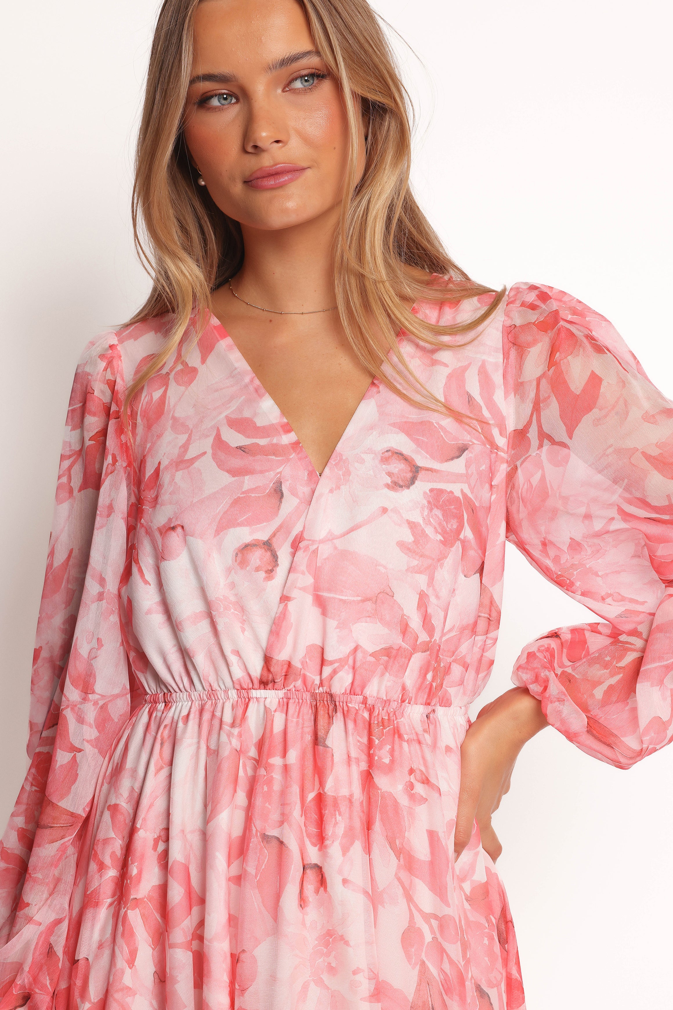 Anisa Maxi Dress - Pink Floral