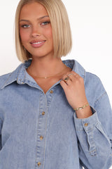 Antonella Denim Shirt - Denim Blue