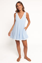 Aoife Romper - Light Blue
