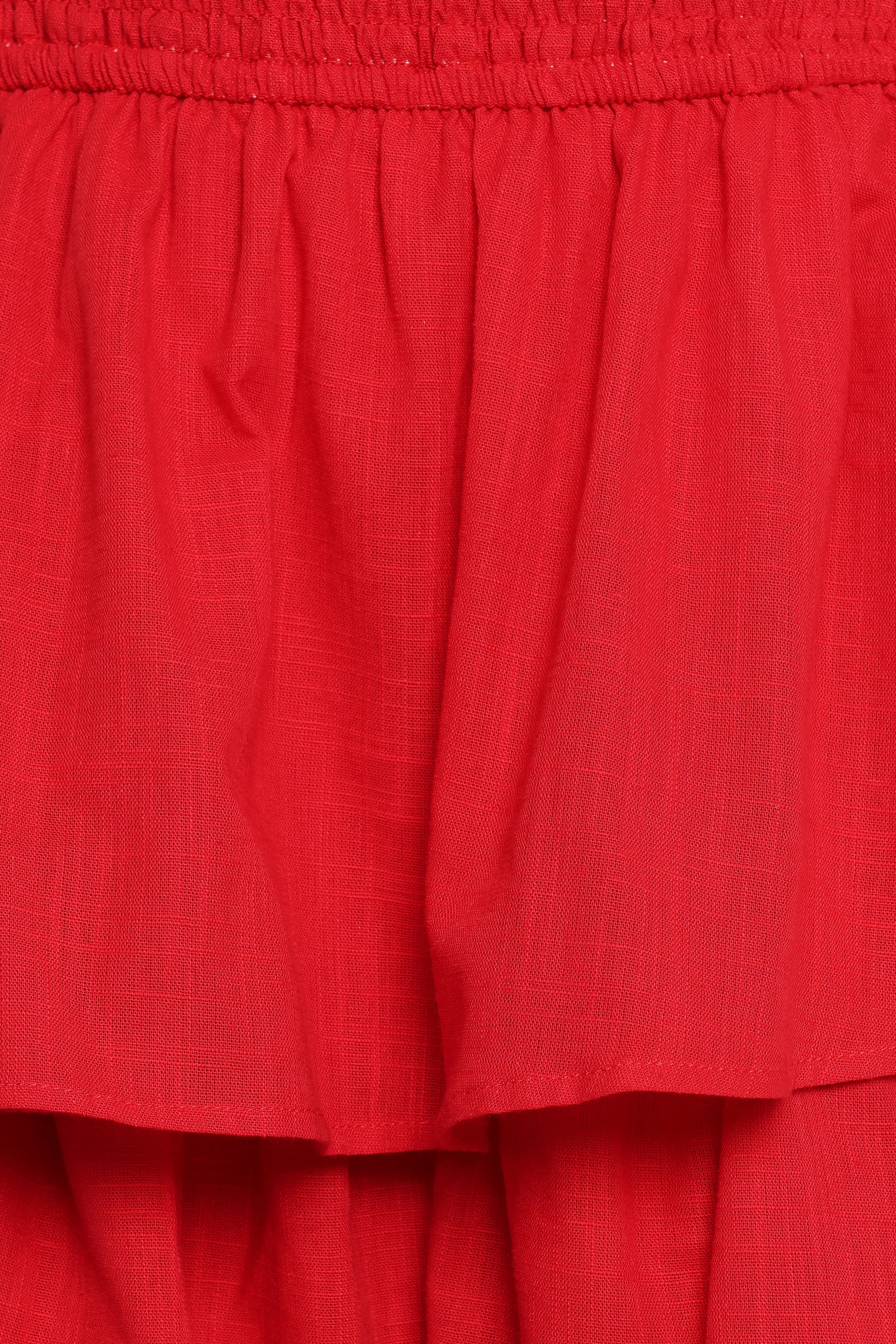 Arcadia Maxi Strapless Dress - Red