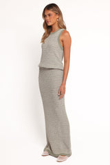 Arella Knit Skirt - Sage/cream