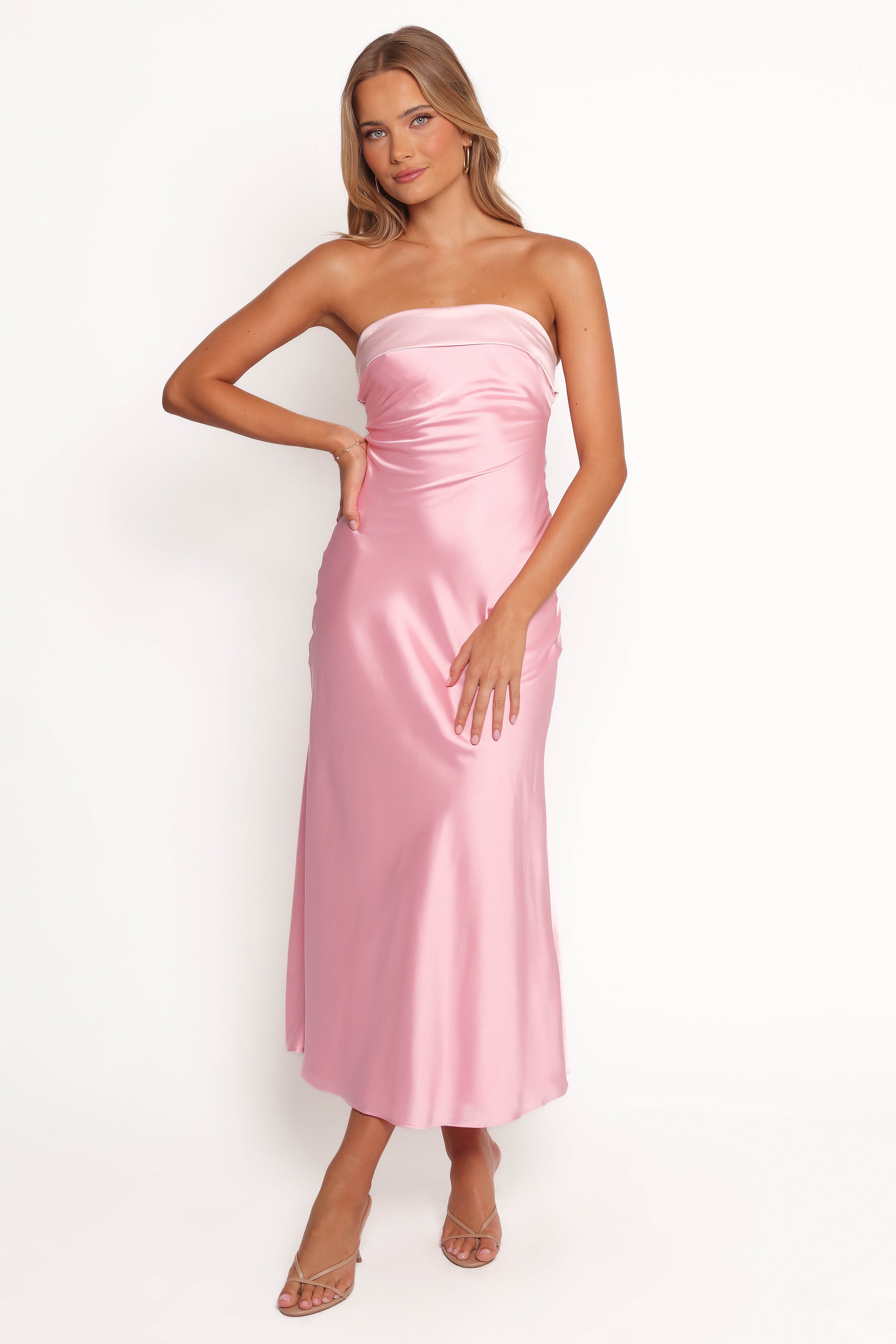 Ashe Midi Dress - Pink