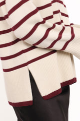 Aydee Cardigan - Cherry Stripe