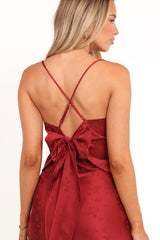 Belle Two Piece Set - Burgundy