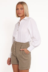 Denise Tailored Shorts - Taupe