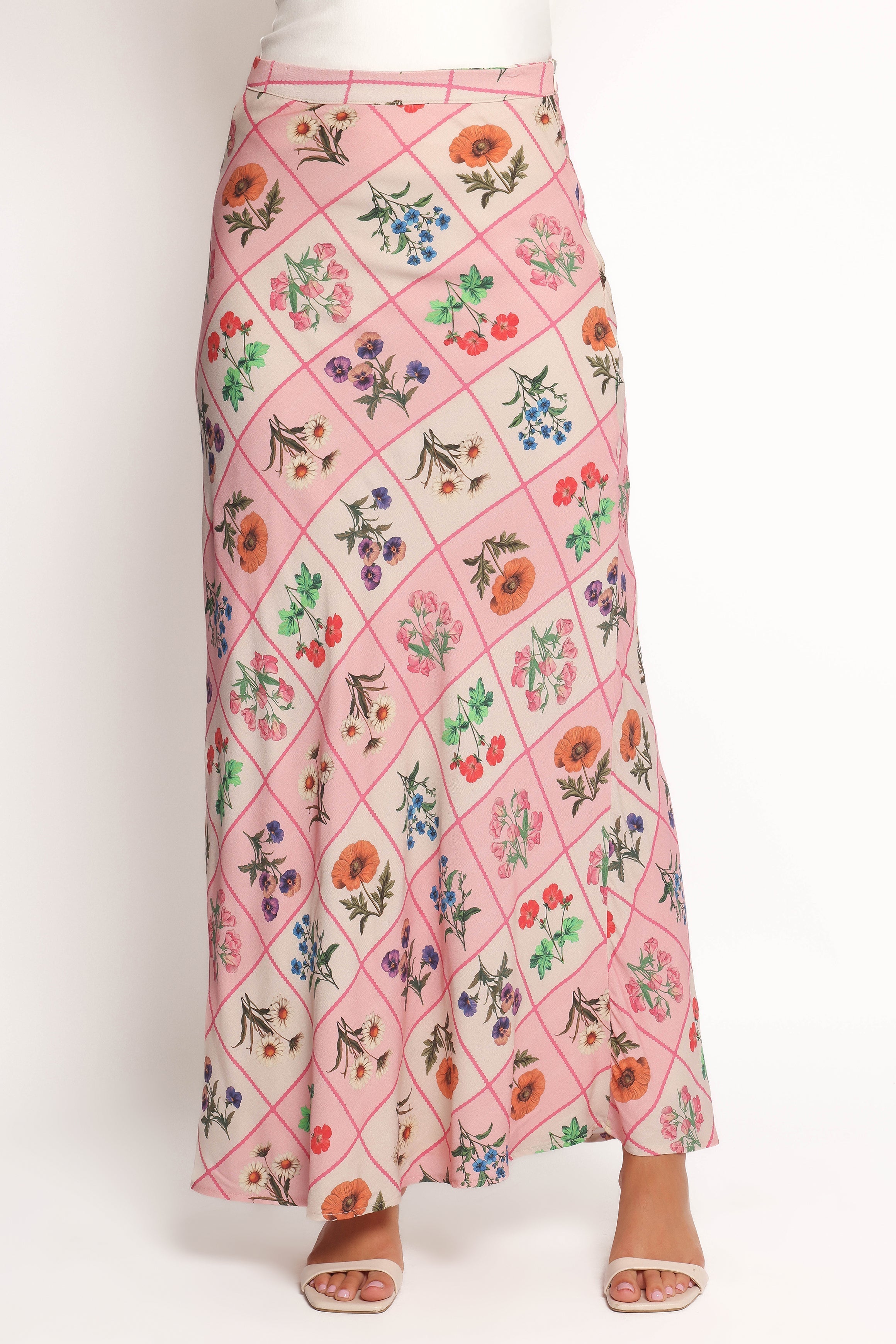 Brinley Maxi Skirt - Flora Tile