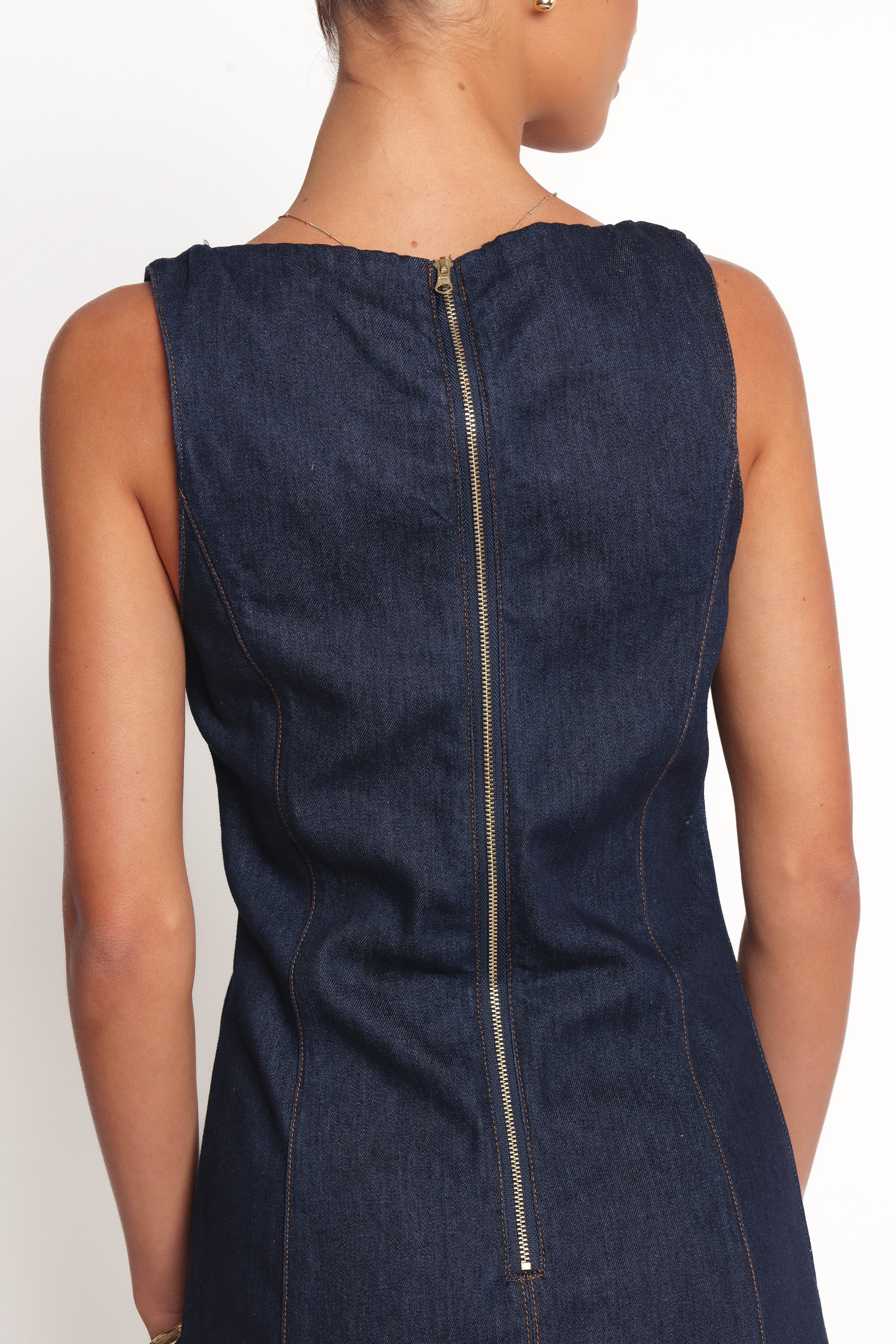 Calyx Mini Dress - Dark Denim