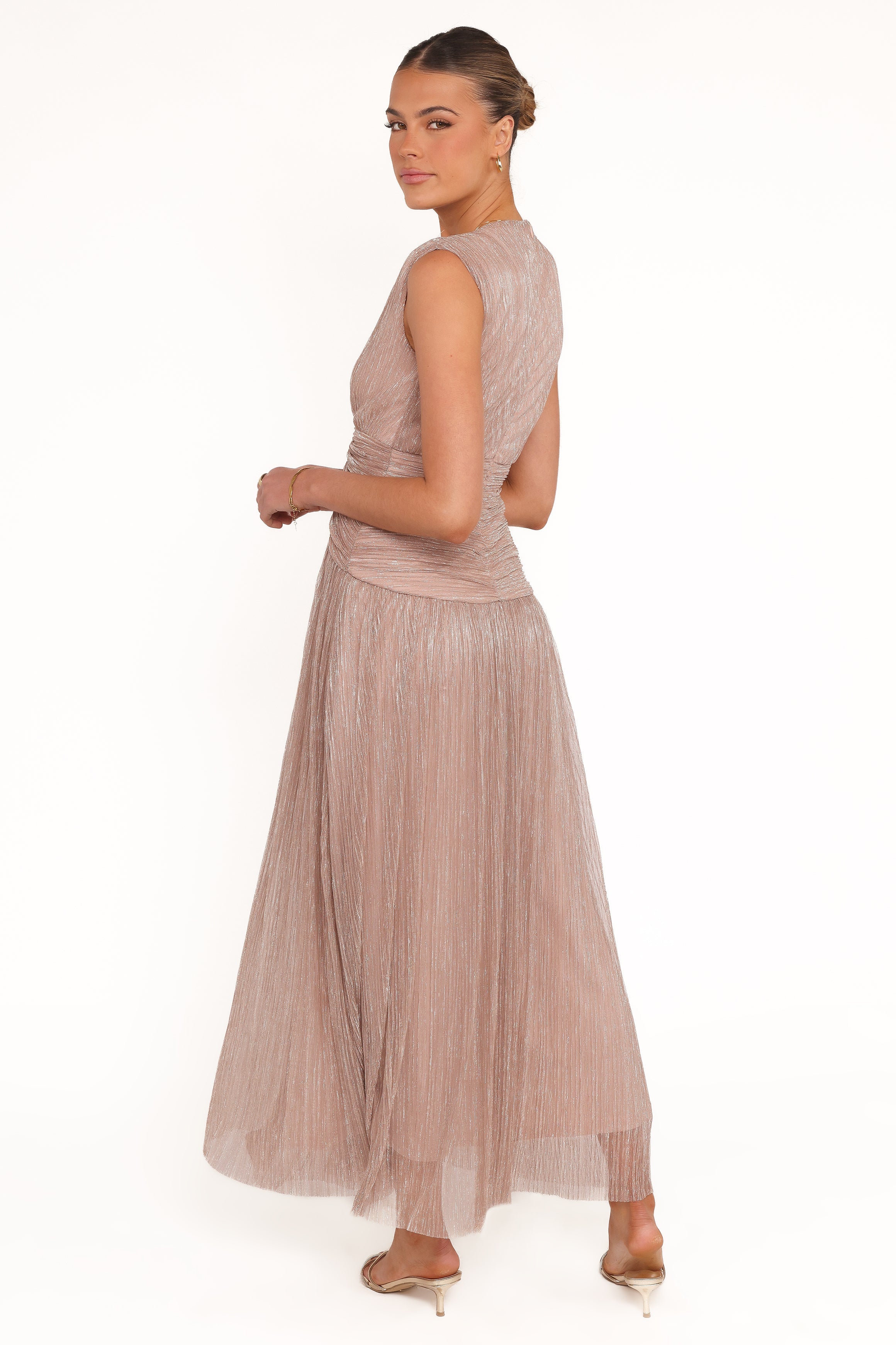Cara Maxi Dress - Rose Gold