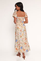 Cecelia Puff Sleeve Maxi Dress - Floral