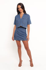 Cera Two Piece Set - Medium Denim