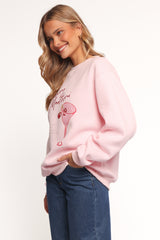 Cherry Martini Graphic Sweatshirt - Pink