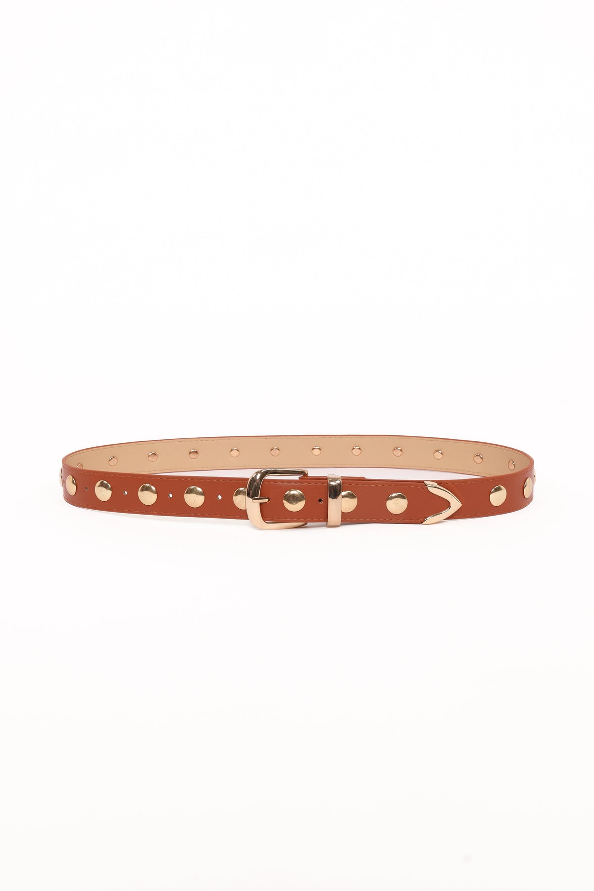 Dallas Studded Belt - Tan