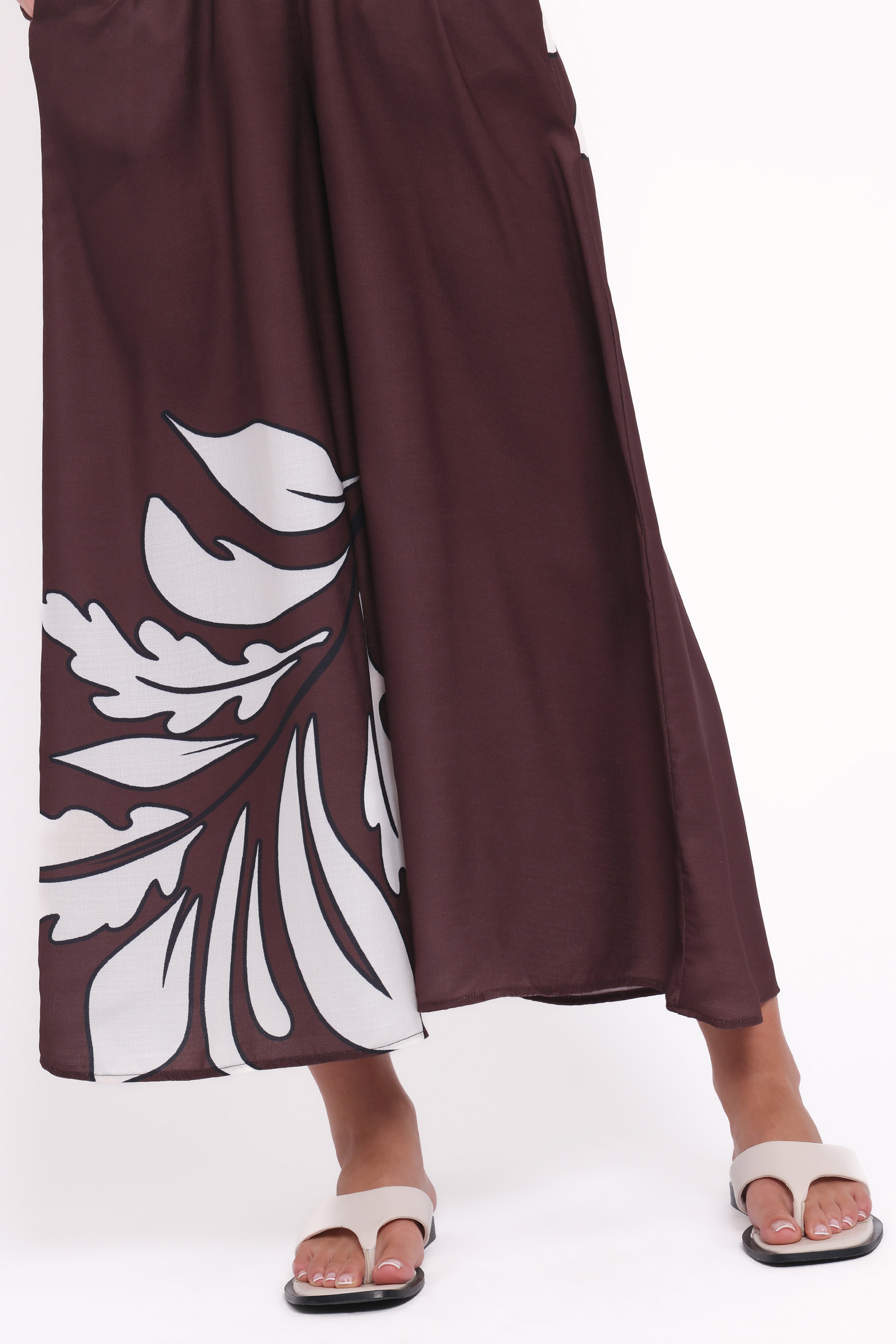 Delfina Jumpsuit - Brown Palm