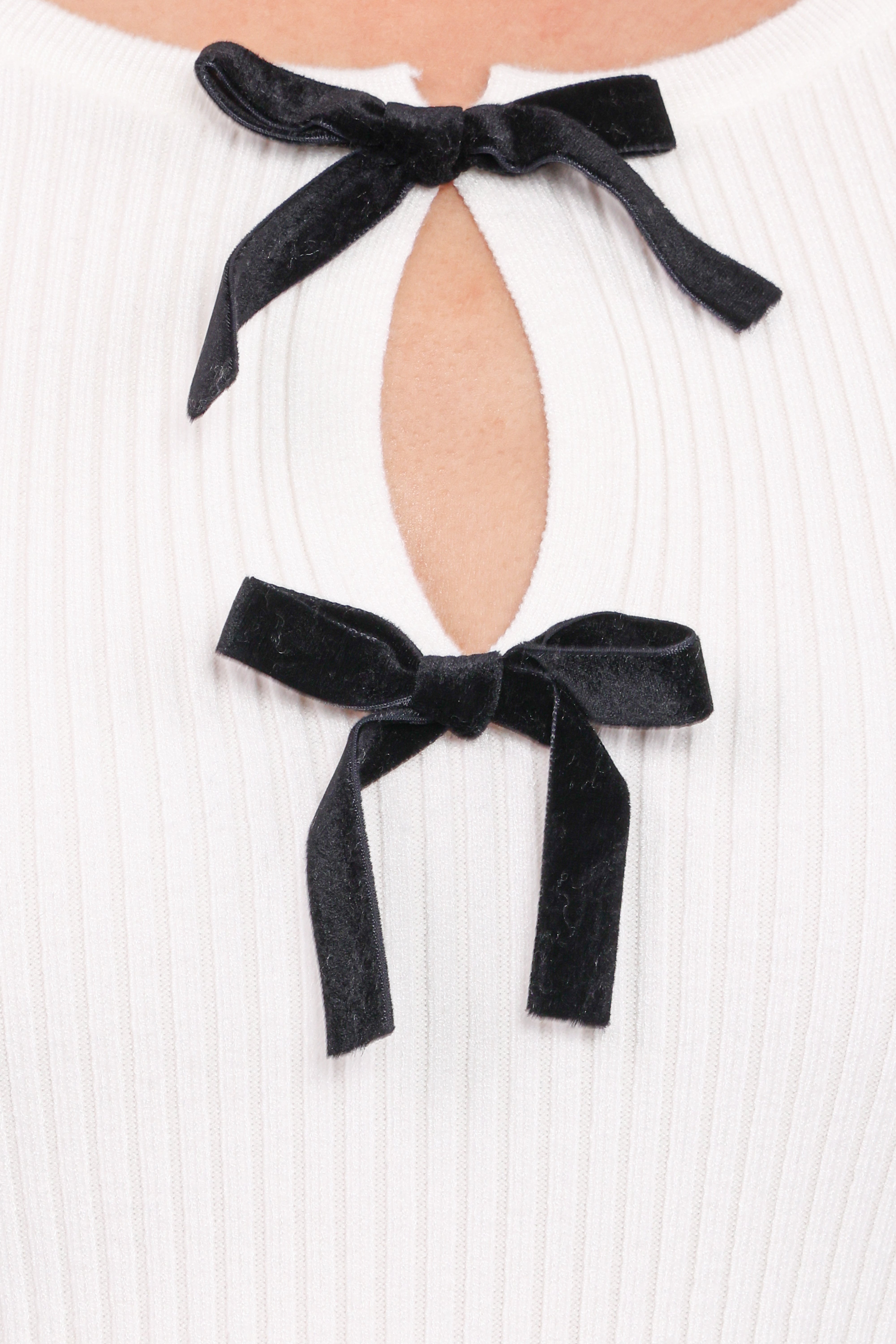 Elba Knit Top - White