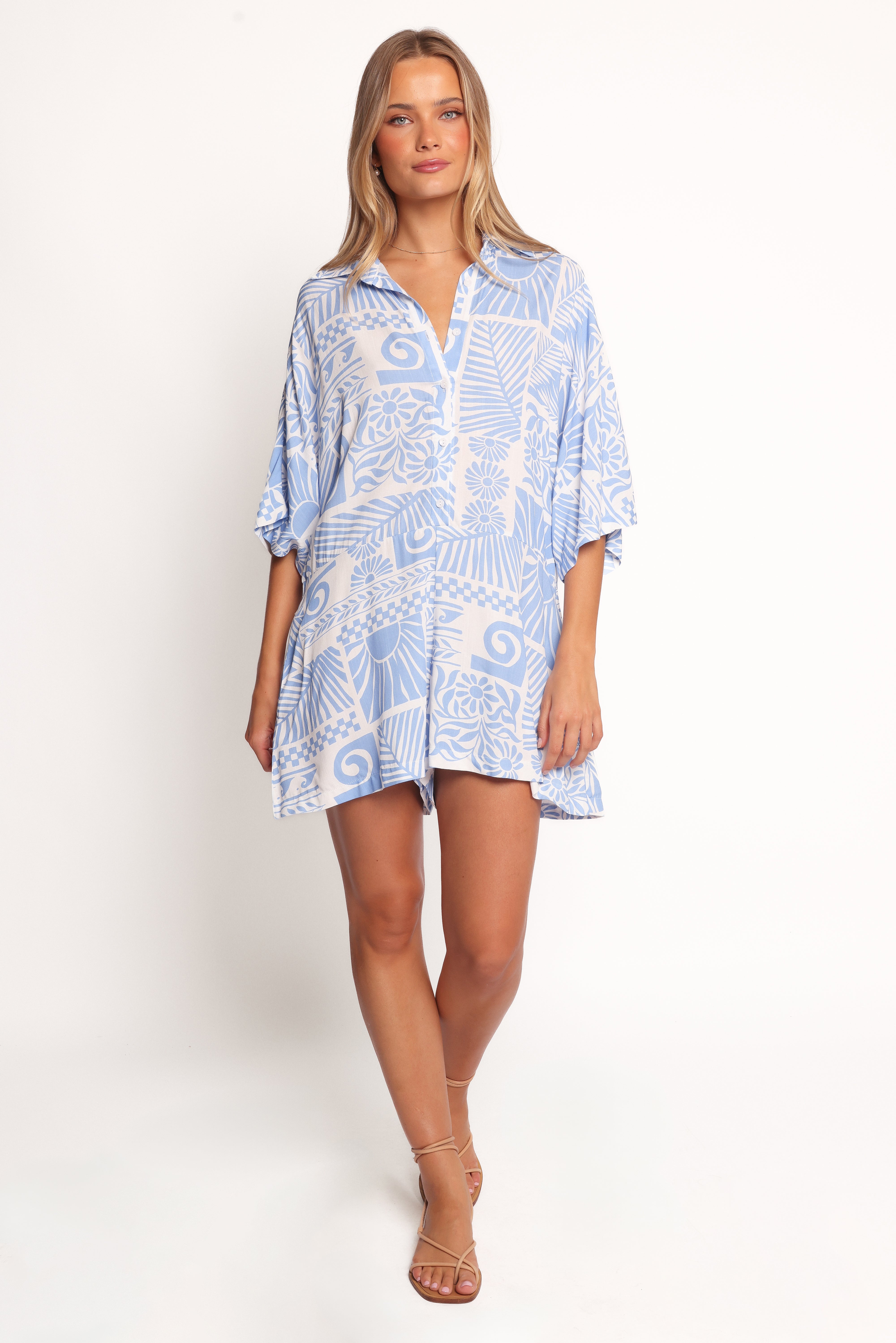 Ellisa Romper - Blue Floral