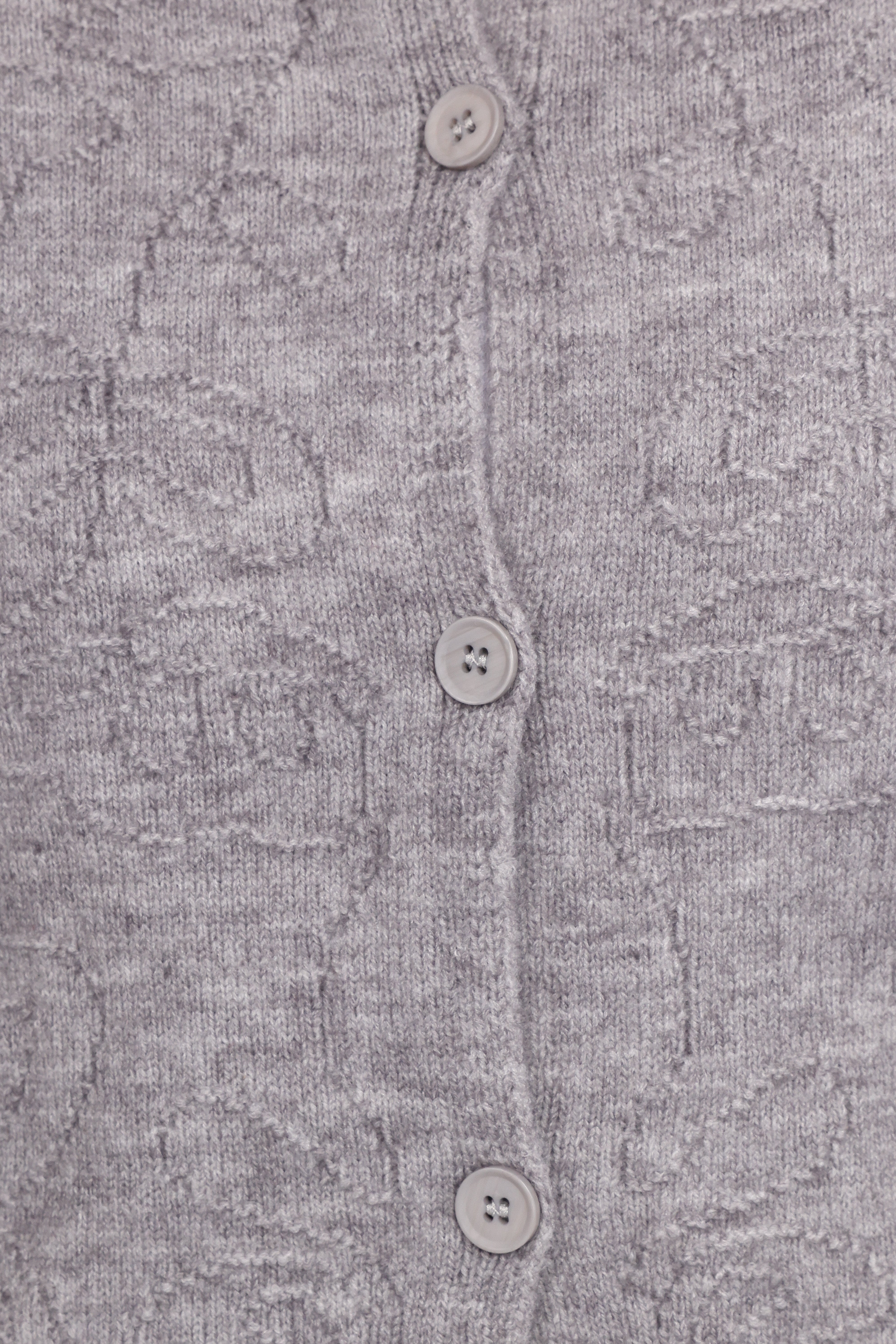 Fauna Tonal Floral Cardigan - Heather Grey