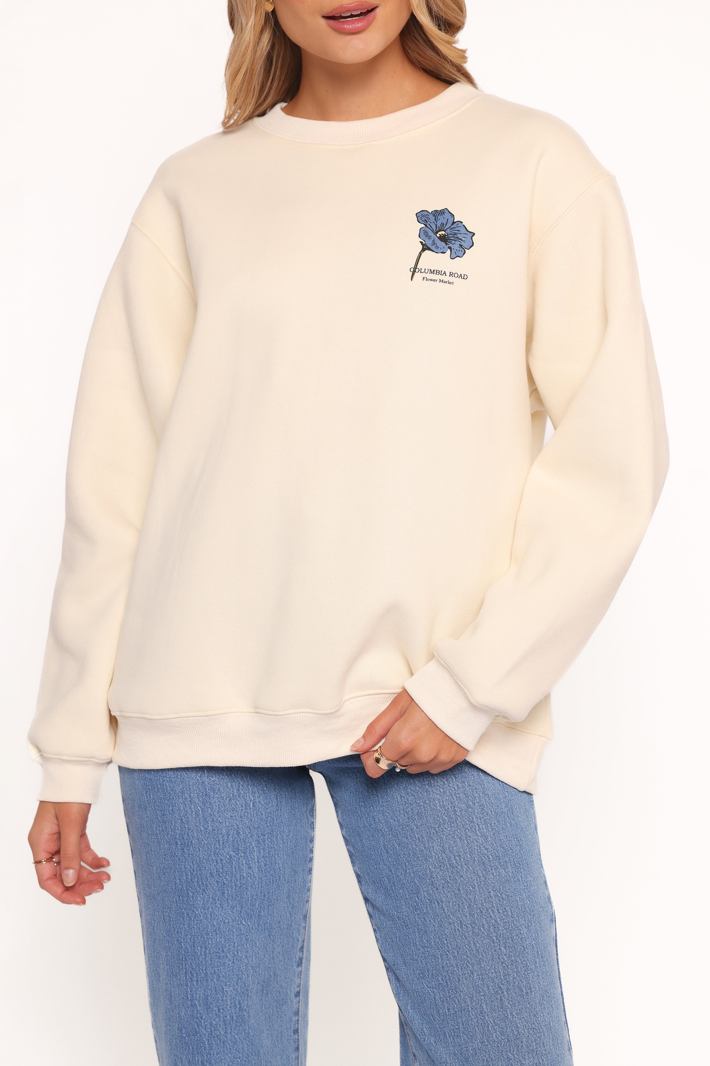 Flower Market Sweatshirt - Cream