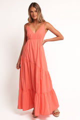 Forbes Maxi Dress - Coral