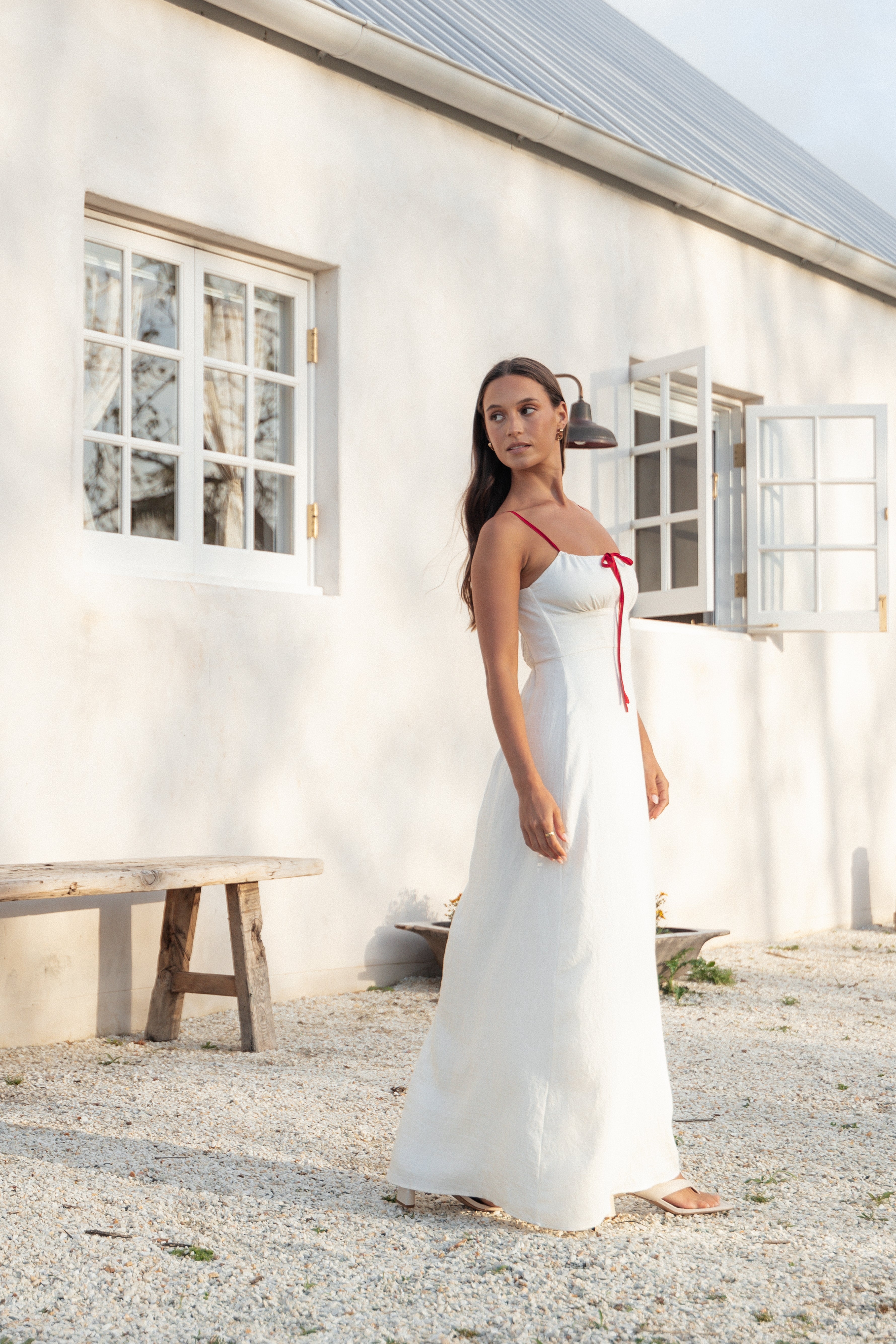 Gracie Midi Dress - Oatmeal