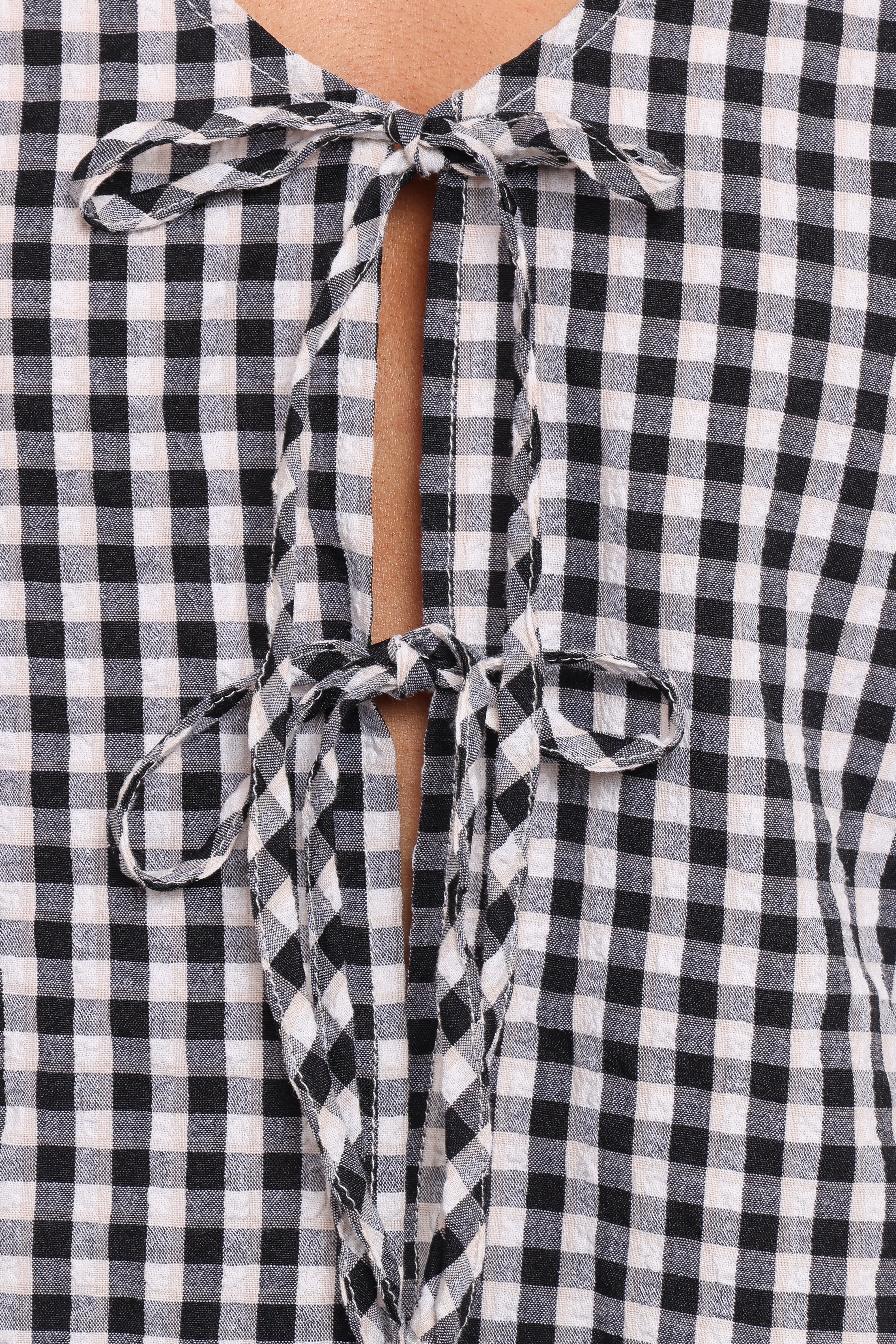 Hilda Pant Set - Black Gingham