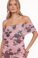 Indya Maxi Dress - Pink Floral