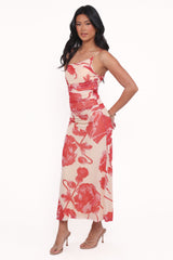 Jasmine Maxi Dress - Red Floral