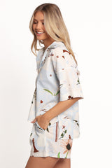 Jaymes Shirt - Blue Floral