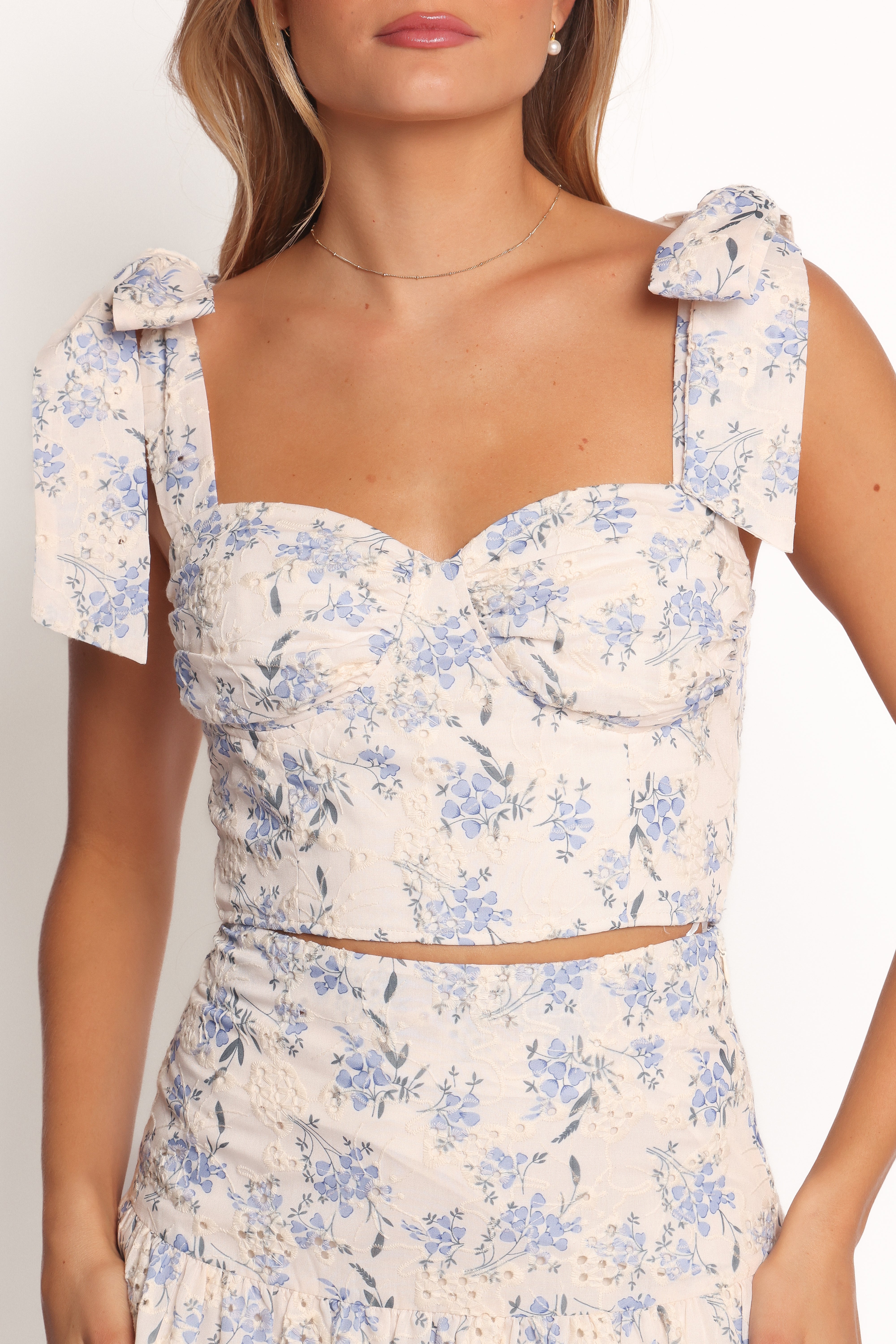 Kara Two Piece Set - Blue Floral