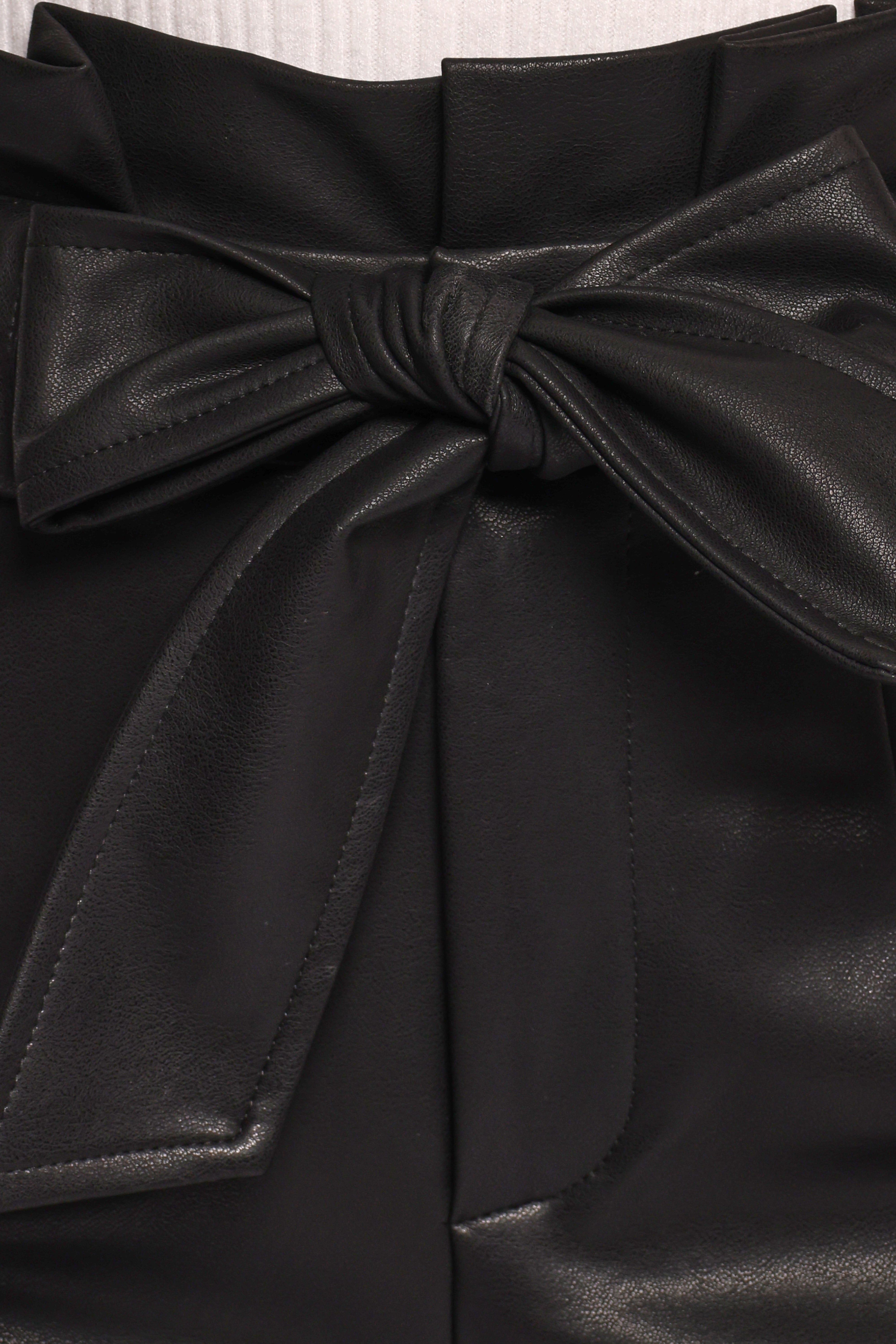 Kieran Faux Leather Pant - Black