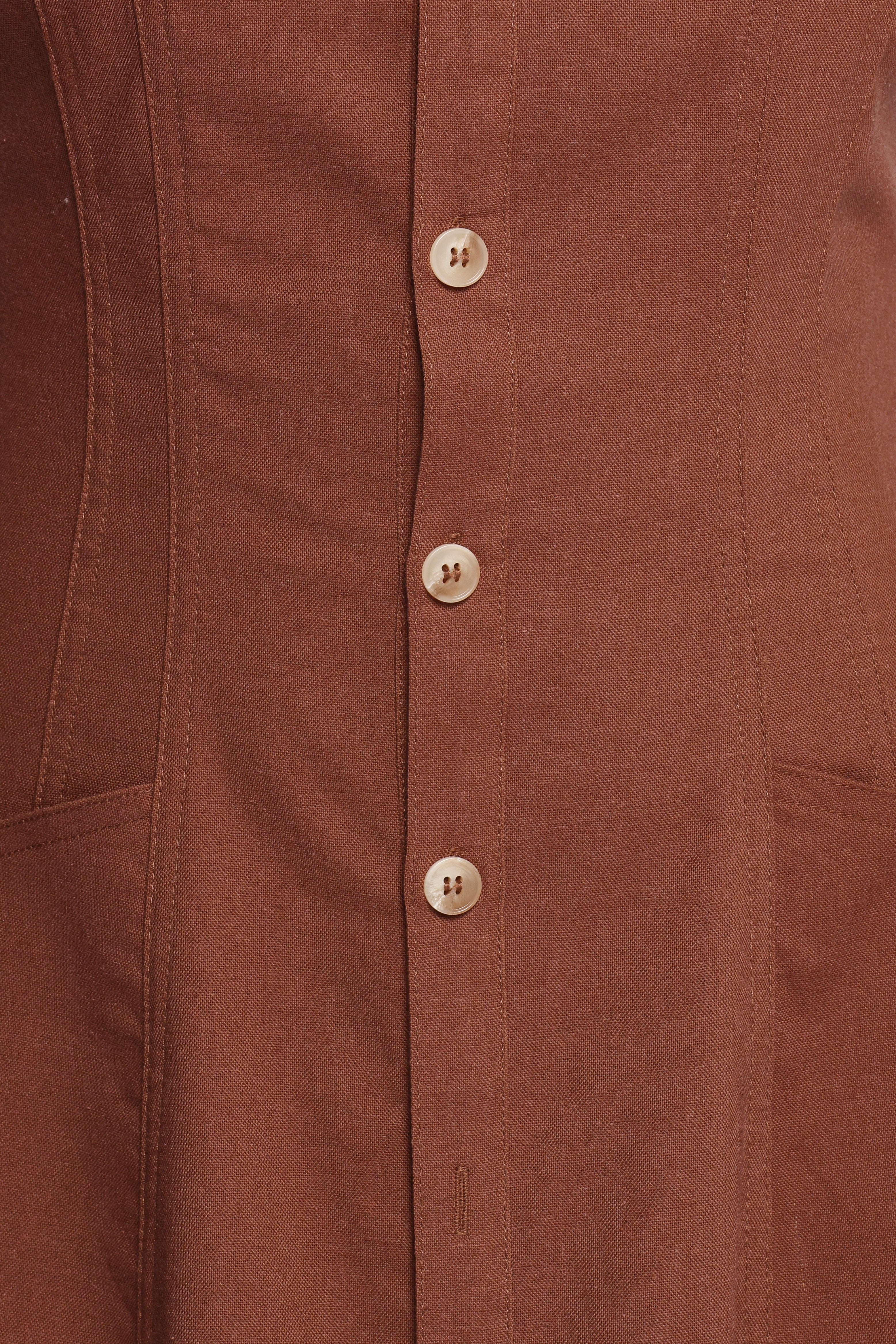 Kingsley Midi Dress - Chocolate