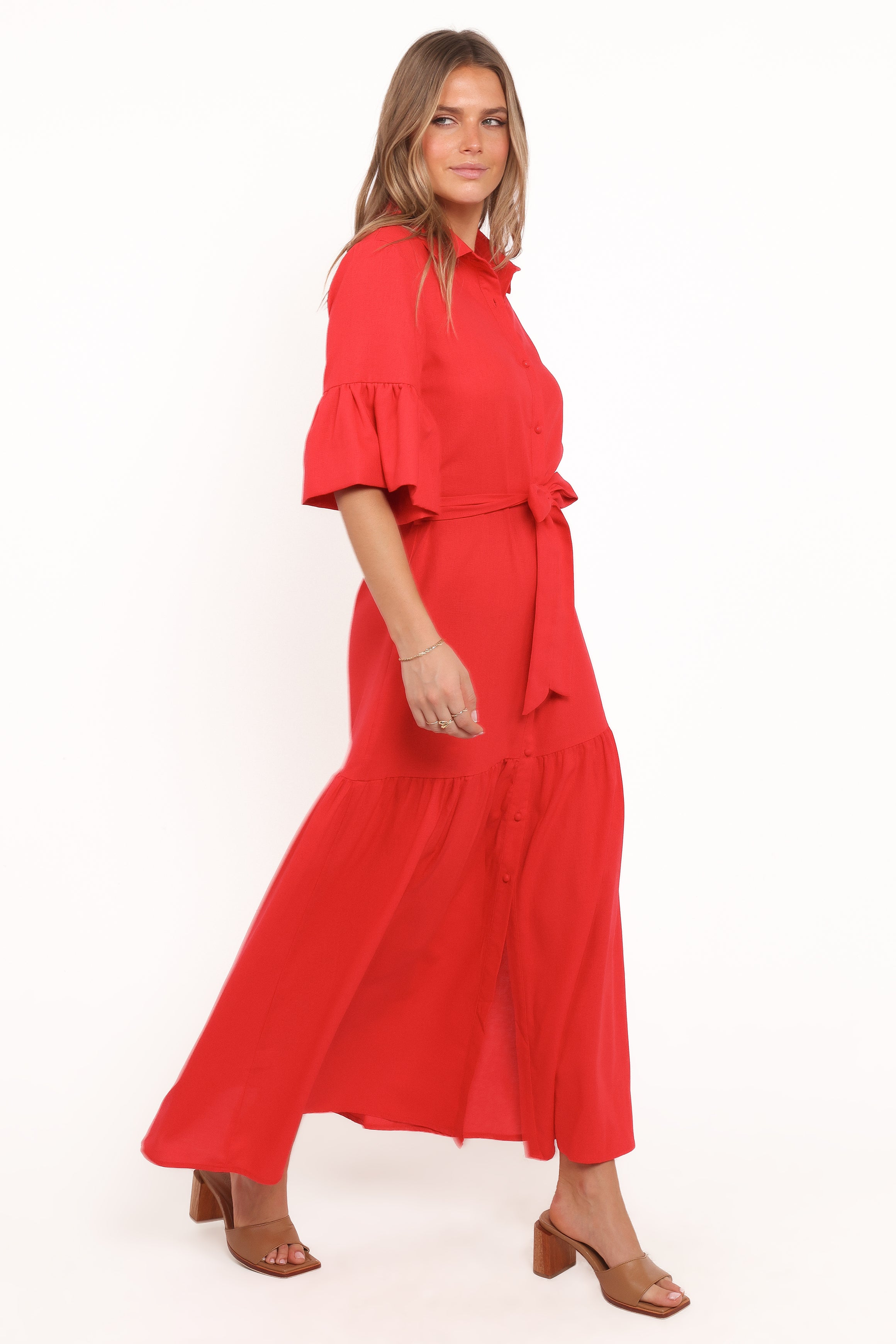 Kirrily Midi Dress - Red
