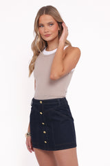 Narla Mini Skirt - Dark Denim