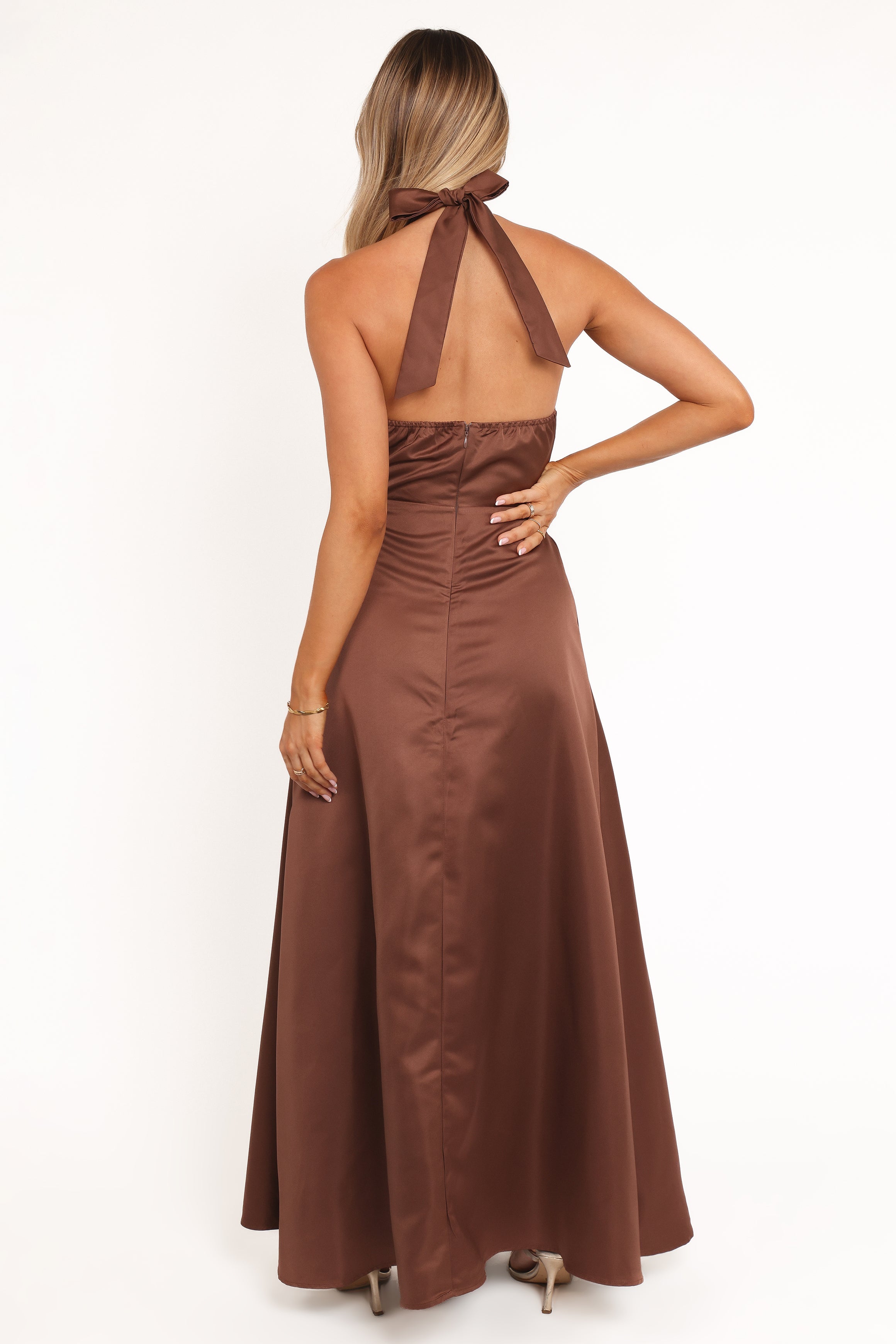 Norva Maxi Dress - Brown