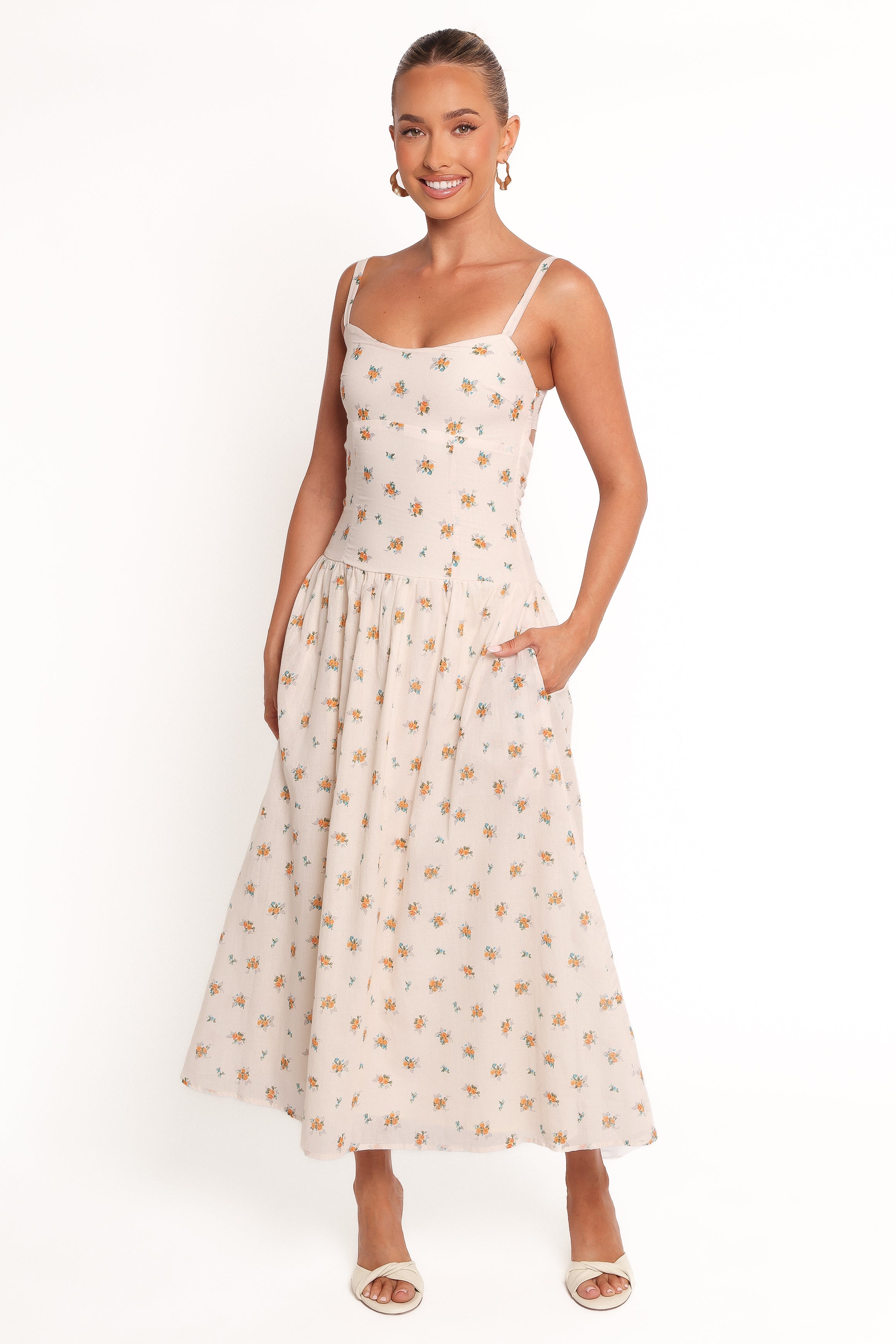 Oakley Maxi Dress - Yellow Floral