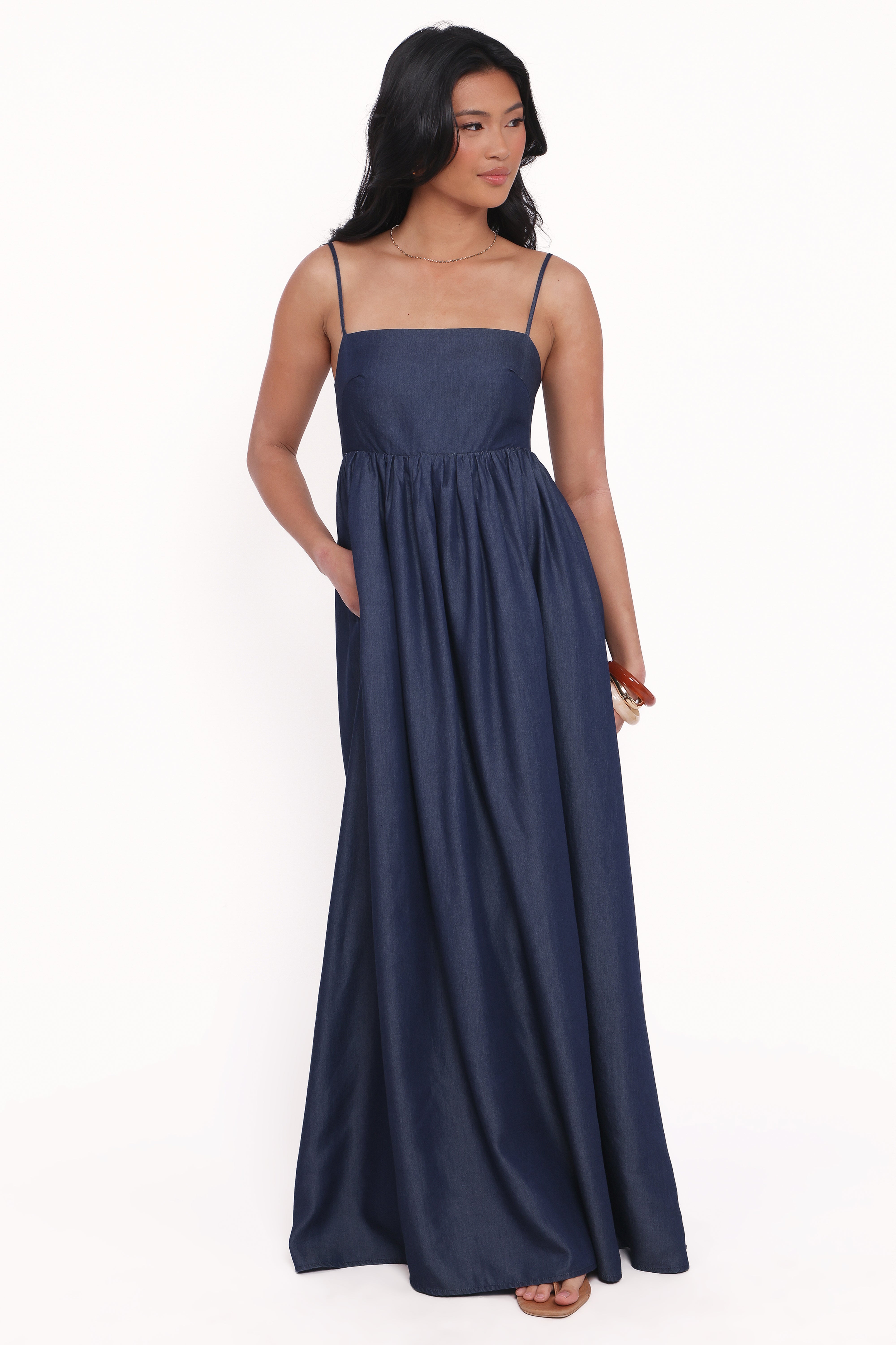 Odessa Maxi Dress - Dark Chambray